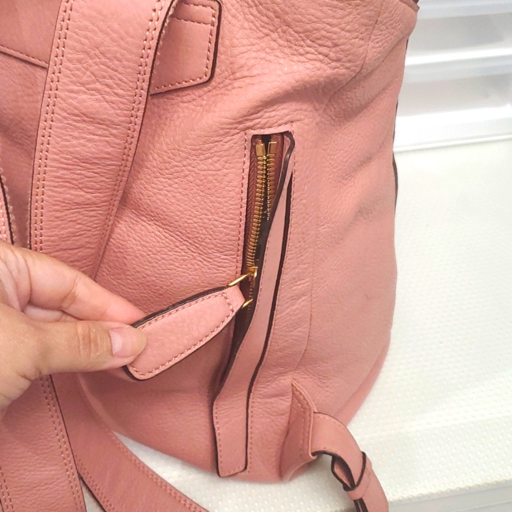 🇮🇹VERY RARE MCM Pink Leather Large Backpack - Picture 9 of 16